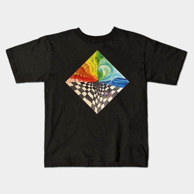 Mind Grid Kids T-Shirt by EyeRise